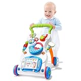 Aolso Lauflernwagen, Baby Spiel und Laufwagen mit regulierbarer Geschwindigkeit, Baby Walker...