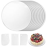 Domkan Cake Board Tortenunterlage Cakeboard Rund 3mm x 30cm/12inch 10er Wiederverwendbar Torten...