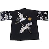 G-LIKE Japanischer Kimono Sommer Kleidung - Traditionelles Haori Federgewebe Kostüm Robe Überjacke...