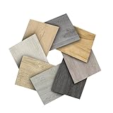 MULGREAT Vinylboden Selbstklebend, PVC-Bodenbelag in Holzoptik, Wasserdicht & Schwer, 8 Muster...