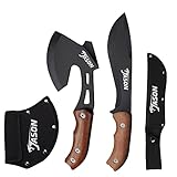 JASON Outdoor Messer Axt Camping Beil Survival Set Zubehör für Camping & Outdoor