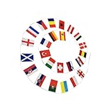 Aufkleber 70 Wimpelkette zur Fußball-Europameisterschaft 2024, Wimpelkette zur...