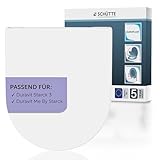 SCHÜTTE WC-Sitz passend zu Duravit Starck 3, mit Absenkautomatik made in EU, Abnehmbarer Klodeckel...