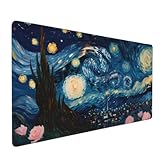 Gaming Mauspad Sternenhimmel Mauspad XXL 600x300x3mm XXL Mousepad Abstrakt Schreibtischunterlage,...