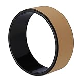 Relaxdays Yogarad, Ø 32 cm, Kunststoff, Kork, rutschfest, für Rückenübungen, Dehnbarkeit,...