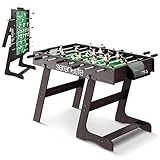 Serenelife Tischkicker Kinder & Erwachsene – Kickertisch Klappbar – Table Fussball mit 4 Bälle...