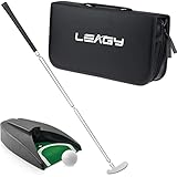 Tragbares Golfputter Reise-Übungs-Putting-Set mit Koffer Indoor Outdoor Yard, Golfer...