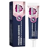 Haftcreme für Zahnersatz, sicherer Kleber für Zahnersatz, 40 g Pflegekleber, Haftcreme, extra...