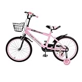 Areyourshop 18 Zoll Kinderfahrrad, Verstellbarer Sitz & Lenker, Kohlenstoffstahlrahmen,...