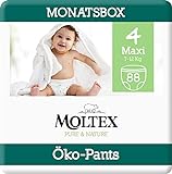 Moltex Pure & Nature Öko Pants Größe 4 Maxi (7-12 kg) Monatsbox - 88 Bio Windeln