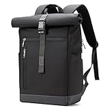 Inateck RollTop Rucksack Herren Damen 13L-17L Fahrradrucksack Schulrucksack für Uni Freizeit Job...