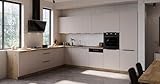 Winkelküche Solano 290x350 cm Küchenzeile Eckküche Einbauküche Küche Kaschmir beige matt +...