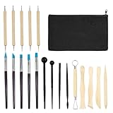 20 Stück Modelierwerkzeugset, Polymer Clay Tools Keramik Werkzeug Set Sculpting Tools Clay Polymer...