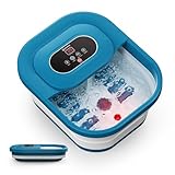 COMFIER Fußsprudelbad mit Massage und Heizfunktion | Faltbares Fußmassagegerät |Vibration &...