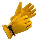 FEISHDEK Leder Arbeitshandschuhe Kinder Deerskin Suede Gartenhandschuhe Outdoor Fahrradhandschuhe...