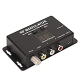 RF-Modulator, Professioneller PAL NTSC AV-zu-RF-Modulator-Konverter mit IR-Repeater für...