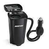 BESTEK Auto Wechselrichter 200W: Tasseförmiger KFZ-Spannungswandler 12V DC auf 230V AC Power...