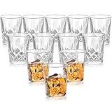 ASelected 12 Stück Schnapsgläser aus Kristall Glas 50 ML Schnapsgläser Shotgläser Standfest für...