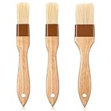 Gjinxi 3x Backpinsel 1,5' und 1' Naturborstenpinsel Zum Kochen Butterpinsel Küche...