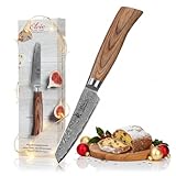 Wakoli EDIB Pro Gemüsemesser aus Damaststahl (VG10 Kern) mit 10 cm Schälmesser Klinge – scharf &...
