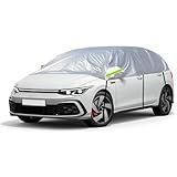 CICMOD Halbgarage Auto, Winter Autoabdeckung für EIS Sonne Staub Schutz Halbgarage Auto Abdeckplane...