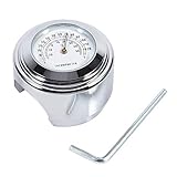 Keenso Motorrad Thermometer, Motorrad 7/8 Zoll - 1 Zoll Lenke Wasserdicht Thermometer mit...