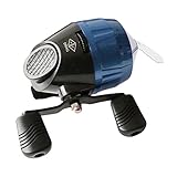 Angelrolle mit Angelschnur Geschlossene Rolle zum Angeln Blau Einzelgriff LxH:90x70mm