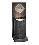 Dehner Gartenbrunnen Triton, Terassenbrunnen frostbeständig, Brunnen für Außen, mit LED...