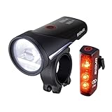 SIGMA SPORT Fahrradlicht Set Aura 100 USB/Blaze Link - 100 Lux Fahrradlicht Vorne, Wiederaufladbar &...