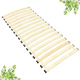 Rollrost 80x200cm - 18 Flexible Latten, Geräuscharme Konstruktion mit Dämpfungspads - Solider und...