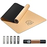 HAPBEAR Yogamatte Kork XXL- Extra Groß Yoga Matte Rutschfestes 183 x116 cm- 6 Mm Dicke...