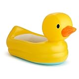 Munchkin White Hot Inflatable Baby Bath Duck Tub, suitable for alternative to larger paddling pools...