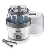 Reer VapoMax großer Vaporisator, Platz für 6 Fläschchen und Zubehör, ‎Weiß/anthrazit, 1...