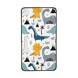 UPIKIT Saugfähiges Handtuch mit Cartoon-Dinosaurier-Motiv, Korallen-Samt, 40,5 x 71 cm, für...