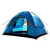 ZouGAOYuAn Outdoor-Zelt 3-4 Personen Windschutz Doppelschichten Wasserdichtes Anti-UV-Campingzelt...