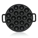 BBQ-Toro Gusseisen Poffertjes Pfanne | Förtchenpfanne für 19 Förtchen | Ø 24 x (H) 1,7 cm |...