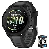 Garmin 010-02863-30 Forerunner 165 Musik-Smart-Sportuhr, Schwarz + Schiefergrau, offizielles...