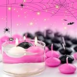 60 Stück Schwimmkerzen Weiss, Dekorative Schwimmende Kerzen, 3.8 * 1.5cm Wasserkerzen, Schwimmende...