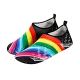 Toyvian Badeschuhe Herren Damen Wasserschuhe Schnell Trocknend Atmungsaktiv rutschfest Leicht Strand...