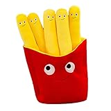 Clenp Plüschpuppe, Cartoon Simulation Pizza Pommes Frites Design Sofa Kissen Gefüllte Plüschpuppe...