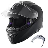 VEVOR Motorradhelm Motocross-Helme Integralhelm Größe S, Helme aus ABS mit Bluetooth-Kommunikation...
