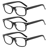 Suertree Lesebrille 3 Pack Leicht Leser Scharnier Augenoptik Brille Lesehilfe für Damen Herren 4.0x