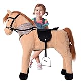 TE-Trend Pferd, 70 cm – Das perfekte Reitpferd für Kinder mit Sattel, Zaumzeug und Steigbügeln....