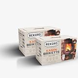 Braunkohlebriketts Rekord 2X 10 kg Briketts, Kaminbriketts, Kohlebriketts, Kohle, Ofen, Bündel,...