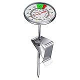 Westmark Milch-Thermometer – praktisches Küchenthermometer zum optimalen Aufschäumen von Milch,...