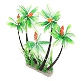 Milisten Künstliche Aquarium Wasserpflanze Plastik Dekor Realistische Grüne Wasserpflanze mit...