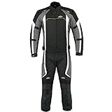 PROANTI Motorradkombi Biker Motorrad Textil Kombi wasserdichte Jacke und Hose - M