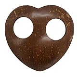 PANASIAM Coconut buckle, Heart, ∅ 7,5 cm