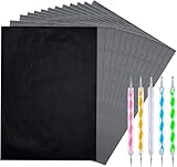 KARELLS 100 Blatt Pauspapier, Schwarzes Kohlepapier Transferpapier, A4 Abpauspapier, Pauspapier A4,...