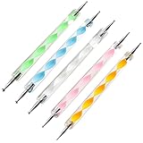 5 Stück Dotting Pen Nail Art Dotting Tools/Spot Swirl - Nail Design Marbleizing Werkzeug Pen für...